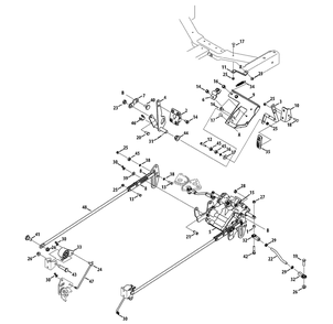 Steering Linkage And Pedal Controls Diagram and Parts List for Z-FORCES48 (17AI5BHB-17AI5BHB010)(2013) Cub Cadet Lawn Tractor